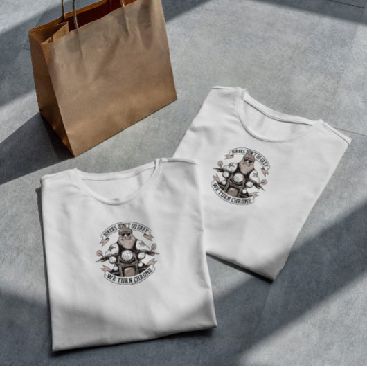 Funny Biker-tekst T-shirt