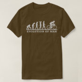 Funny Biking Biker Cyclist Evolution Man T-shirt (Design voorkant)