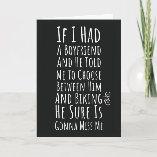 Funny Biking Cards For Her Teen Girls Women Biker Kaart (Voorkant)