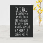 Funny Biking Cards For Her Teen Girls Women Biker Kaart (Gele Bloem)
