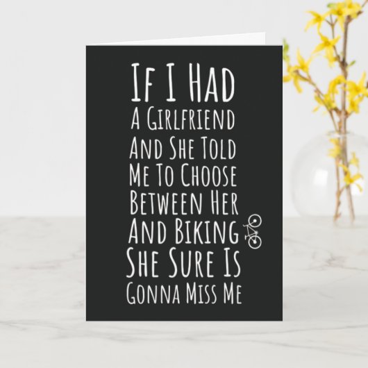 Funny Biking Cards For Him Teen Boys Men Biker Kaart (Gele Bloem)