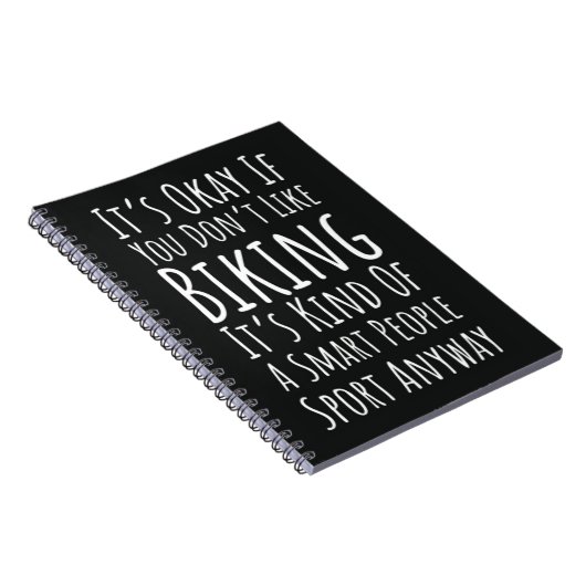 Funny Biking Gifts Cycling Bike Humor Biker Quote Notitieboek (Rechterzijde)