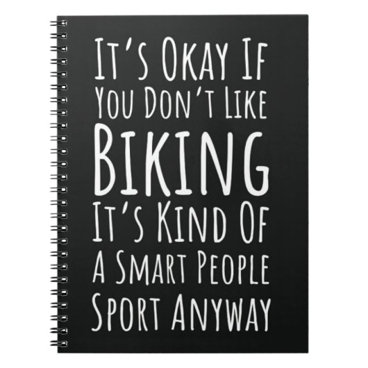 Funny Biking Gifts Cycling Bike Humor Biker Quote Notitieboek (Voorkant)