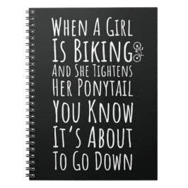Funny Biking Gifts For Her Teen Girls Women Biker Notitieboek