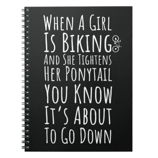 Funny Biking Gifts For Her Teen Girls Women Biker Notitieboek (Voorkant)