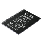 Funny Biking Gifts For Him Teen Boys Men Biker Notitieboek (Linkerzijde)