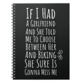 Funny Biking Gifts For Him Teen Boys Men Biker Notitieboek (Voorkant)