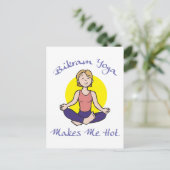 Funny Bikram Yoga Gift Briefkaart (Staand voorkant)