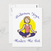 Funny Bikram Yoga Gift Briefkaart (Voorkant / Achterkant)