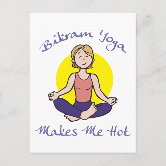 Funny Bikram Yoga Gift Briefkaart (Voorkant)