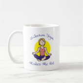 Funny Bikram Yoga Gift Koffiemok (Links)