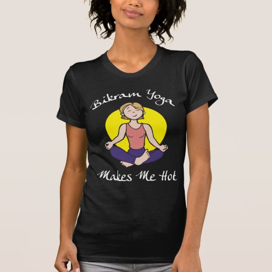 Funny Bikram Yoga Women's Dark T-Shirt (Voorkant)