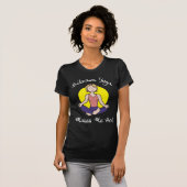 Funny Bikram Yoga Women's Dark T-Shirt (Voorkant volledig)