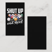 Funny Billard Player Quote Billiard Sarcastic Visitekaartje (Voorkant / Achterkant)