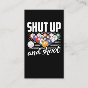 Funny Billard Player Quote Billiard Sarcastic Visitekaartje