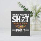 Funny Billard Quote Eight Ball Shot Briefkaart (Staand voorkant)