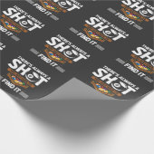 Funny Billard Quote Eight Ball Shot Cadeaupapier (Hoek)