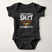 Funny Billard Quote Eight Ball Shot Romper (Voorkant)