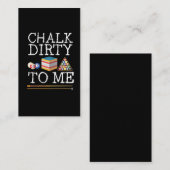 Funny Billards Player Pun Chalk Queue Humor Visitekaartje (Voorkant / Achterkant)