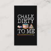 Funny Billards Player Pun Chalk Queue Humor Visitekaartje (Voorkant)