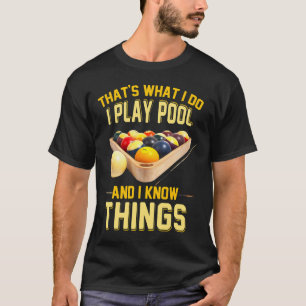 Funny Billards shirten voor mannen 8 Ball Pool Bil T-shirt