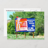 Funny Billboards Ho Made Pies Briefkaart (Voorkant / Achterkant)