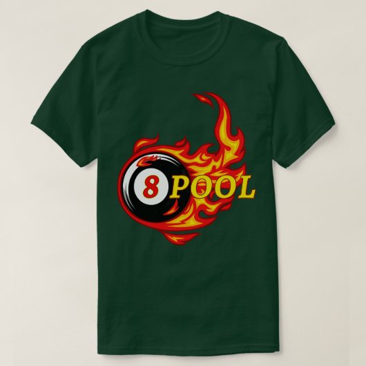 Funny Billiard 8 Ball Pool Billiard Player T-shirt (Design voorkant)