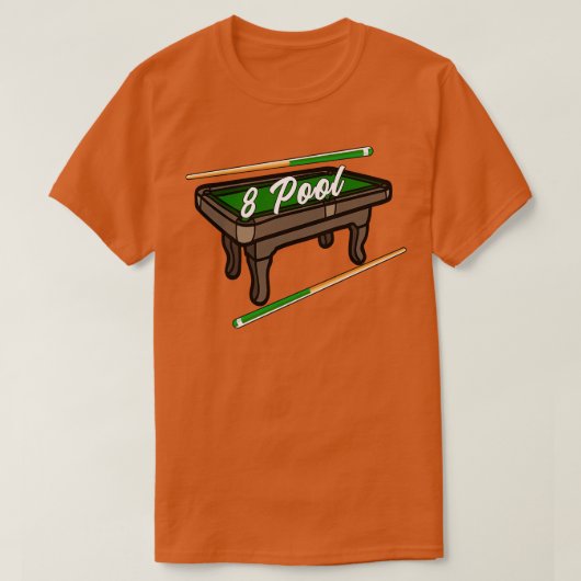Funny Billiard 8 Ball Pool Billiard Player T-shirt (Design voorkant)