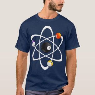 Funny Billiard Design voor mannen Wetenschap Lover T-shirt