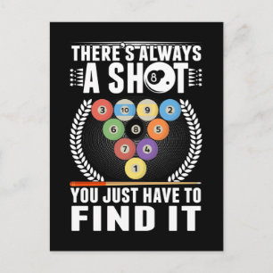 Funny Billiard Joke Snooker Pool Player Briefkaart