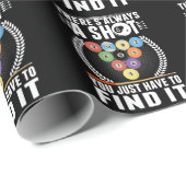 Funny Billiard Joke Snooker Pool Player Cadeaupapier (Rol Hoek)