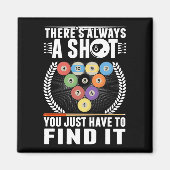 Funny Billiard Joke Snooker Pool Player Magneet (Voorkant)