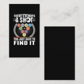 Funny Billiard Joke Snooker Pool Player Visitekaartje (Voorkant / Achterkant)