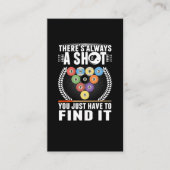 Funny Billiard Joke Snooker Pool Player Visitekaartje (Voorkant)