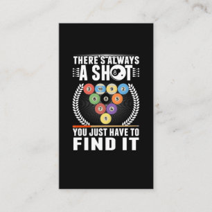 Funny Billiard Joke Snooker Pool Player Visitekaartje