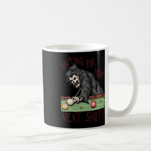 Funny Billiard Pool Player Billiards Koffiemok (Rechts)