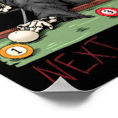 Funny Billiard Pool Player Billiards Poster (Hoek)