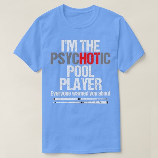 Funny Billiard Pool Player Table Game Classic TShi T-shirt (Design voorkant)