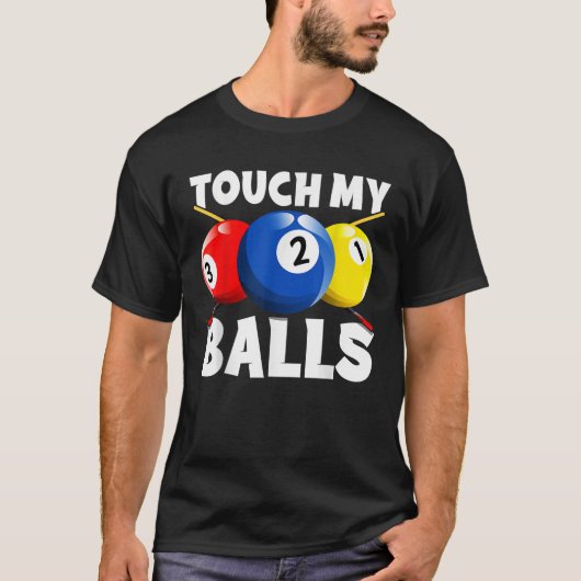 Funny Billiard Pool Player Table Game T-shirt (Voorkant)
