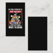 Funny Billiard Strategy Cue Snooker Pool Player Visitekaartje (Voorkant / Achterkant)
