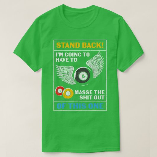Funny Billiards 1 T-shirt (Design voorkant)