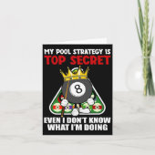 Funny Billiards Art voor mannen Billiards Pool P Kaart (Voorkant)
