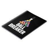 Funny Billiards Ball Breaker Pool Apparel Notitieboek (Linkerzijde)