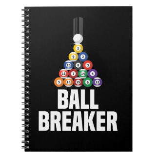 Funny Billiards Ball Breaker Pool Apparel Notitieboek