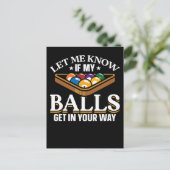 Funny Billiards citeert poolspelers Briefkaart (Staand voorkant)