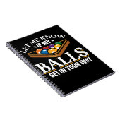 Funny Billiards citeert poolspelers Notitieboek (Rechterzijde)