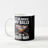 Funny Billiards Design for Men Billiard Pool Koffiemok (Links)