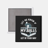 Funny Billiards Design for Men Billiard Pool Magneet (Voorkant / Achterkant)