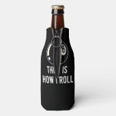 Funny Billiards Design for Pool Players Retro 8 Ba Flesjeskoeler (Fles Achterkant)