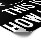 Funny Billiards Design for Pool Players Retro 8 Ba Poster (Hoek)